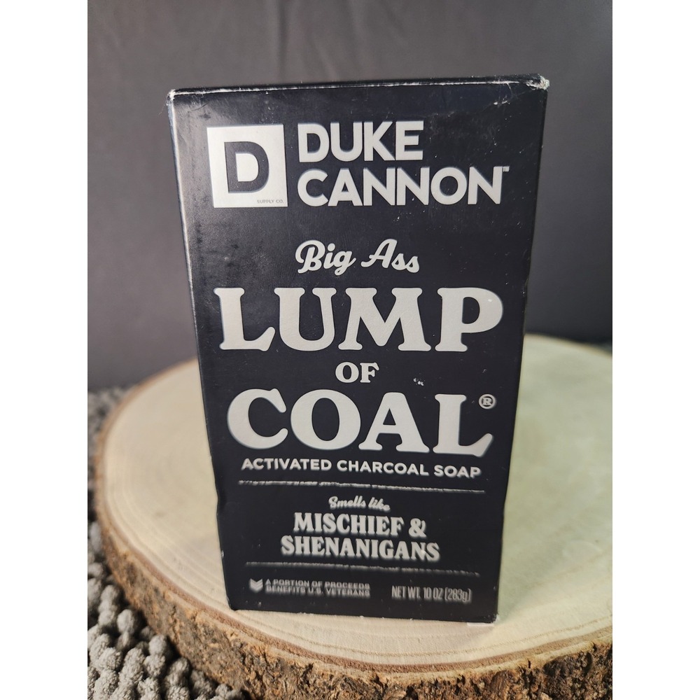 NEW Duke Cannon Big A**‎ Lump of Coal 10oz Activated Charcoal Bar Soap